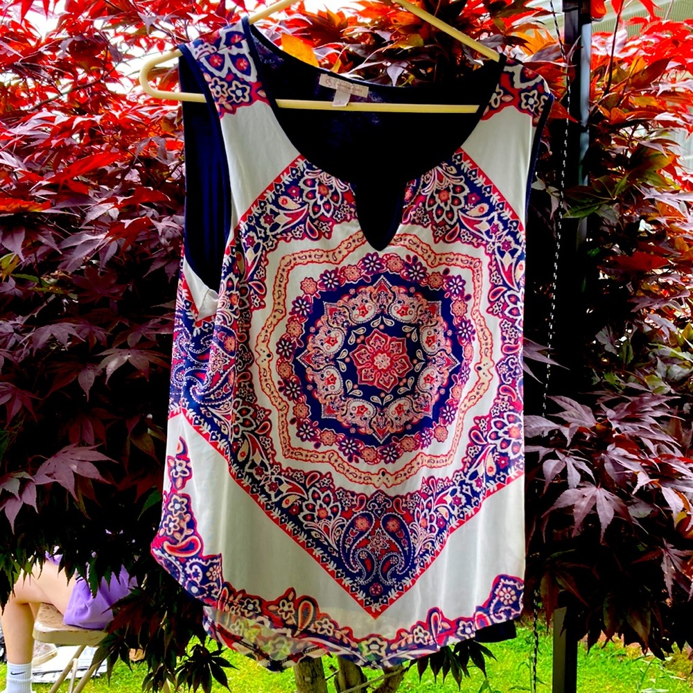 Handkerchief sleeveless top